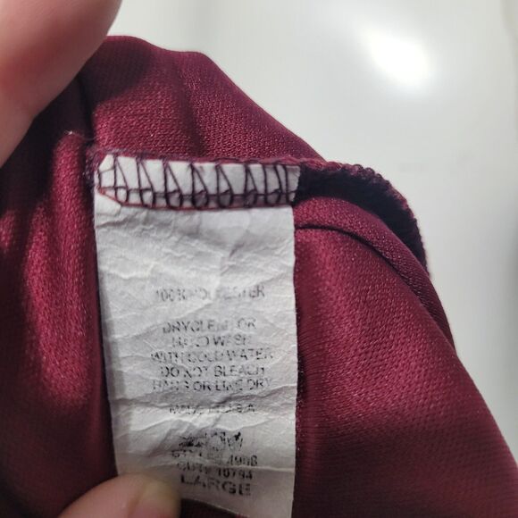 Anthropologie Entro Large Dress v-neck shift short sleeve lining striped - Picture 9 of 10